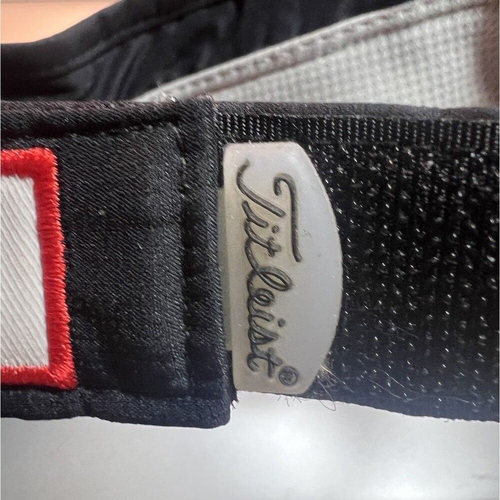 Titleist X Footjoy FJ Pro V1 Black Hook and Loop Golf Sports Visor Adjustable - Picture 6 of 7